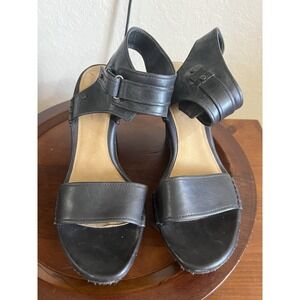 UGG Black Leather Sandals